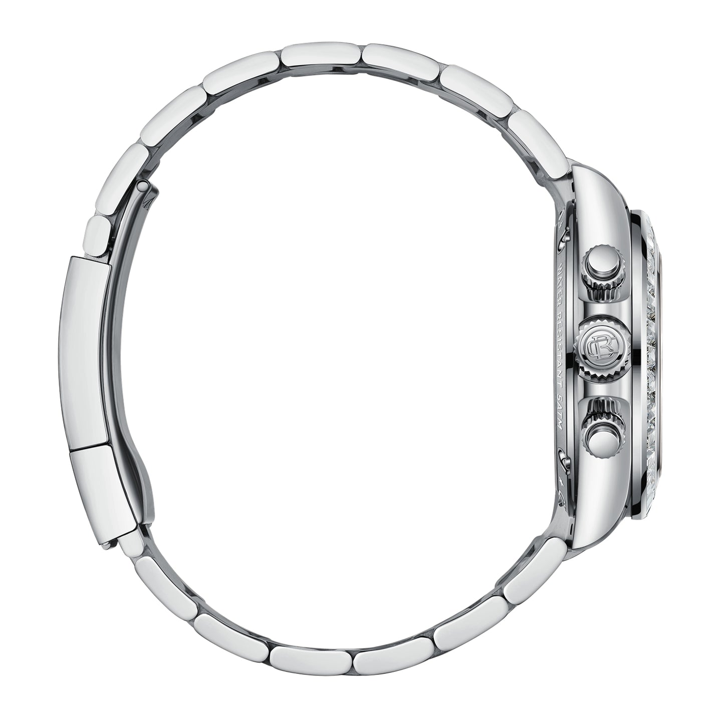 CEBRODZ Men's Chronograph DIY bezel Skeleton Watch 904L stainless steel Mechanical Automatic machinery 50m waterproof CB1651001SW